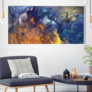 Blue Heaven Canvas Art Clock Canvas