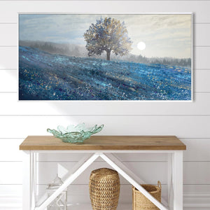 Bluefield Hill Canvas Art Clock Canvas