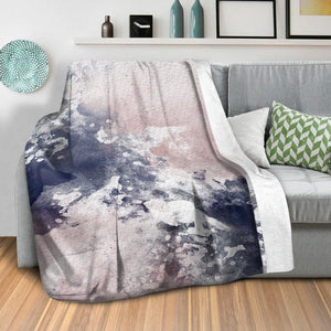 Blush Water B Blanket Blanket Clock Canvas