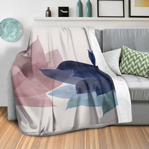 Blush Water C Blanket Blanket Clock Canvas