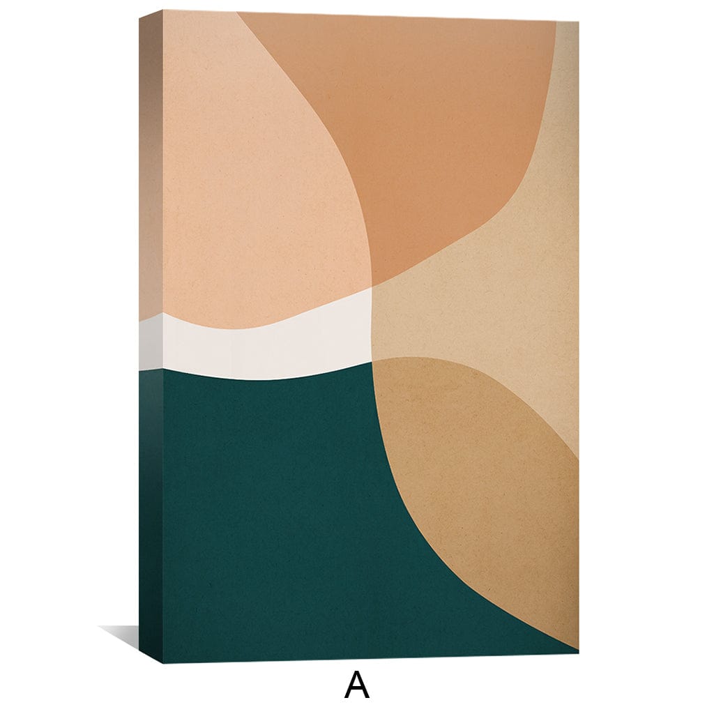 Boho Abstrato Canvas Art Clock Canvas