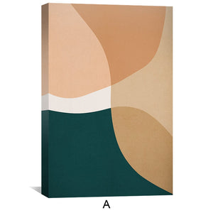 Boho Abstrato Canvas Art Clock Canvas