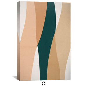 Boho Abstrato Canvas Art Clock Canvas