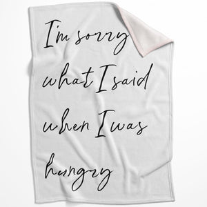 Bon Appetit A Blanket Blanket 75 x 100cm Clock Canvas