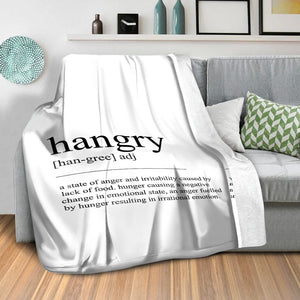 Bon Appetit C Blanket Blanket Clock Canvas