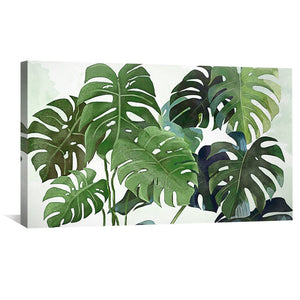 Botanical Abode Canvas Art Clock Canvas