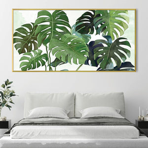Botanical Abode Canvas Art Clock Canvas
