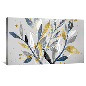 Botanical Bliss Canvas Art Clock Canvas