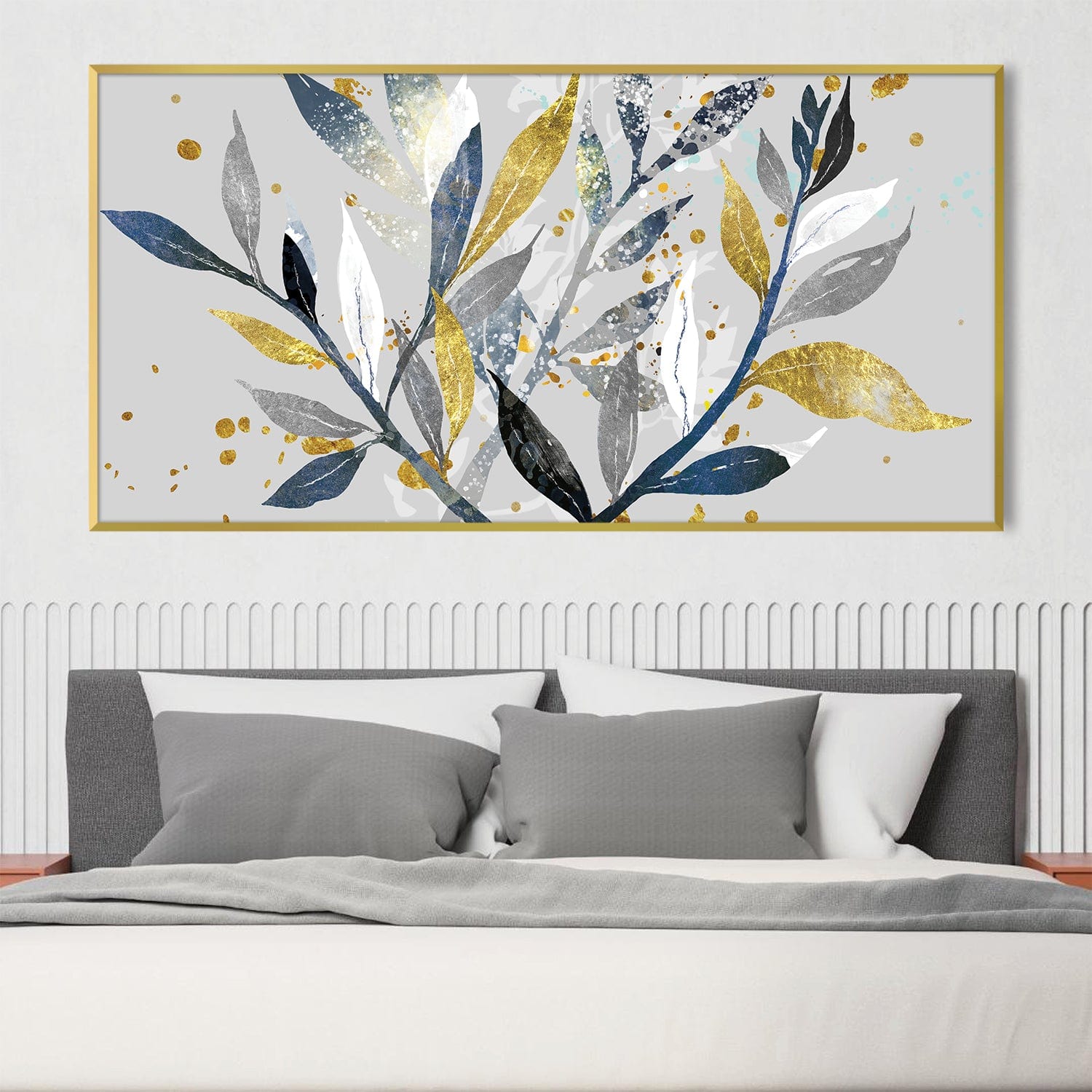 Botanical Bliss Canvas Art Clock Canvas