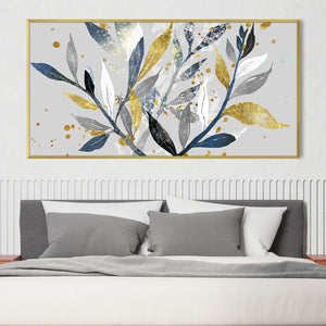 Botanical Bliss Canvas Art Clock Canvas