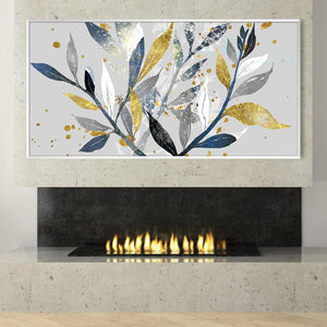 Botanical Bliss Canvas Art Clock Canvas