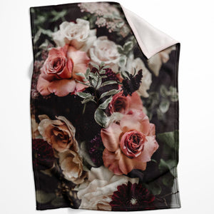Bouquet of Flowers Blanket Blanket 75 x 100cm Clock Canvas