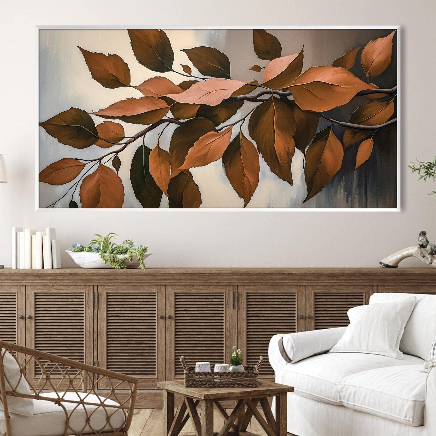 Branches of Autumn Canvas Art Clock Canvas