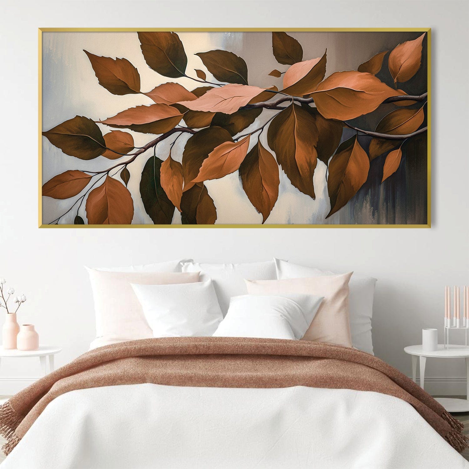 Branches of Autumn Canvas Art Clock Canvas