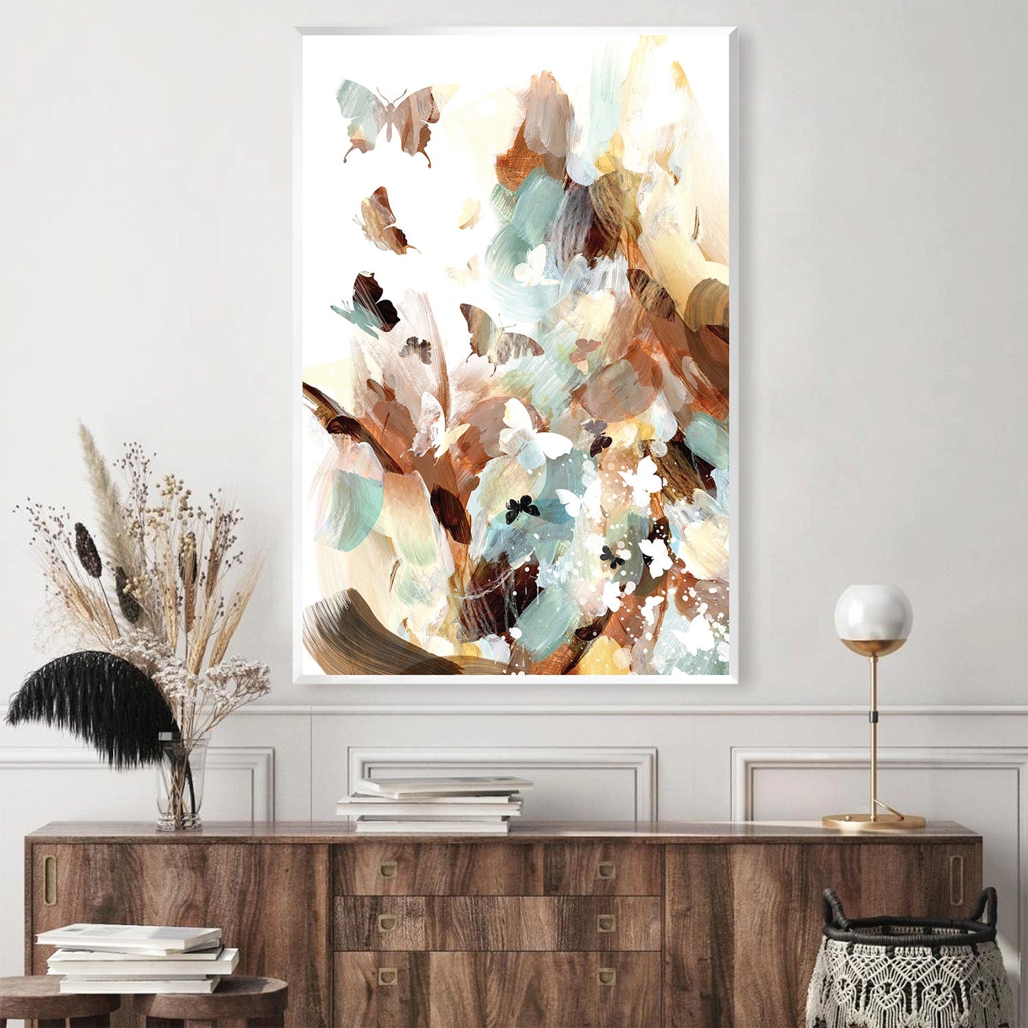 Breakthrough Butterflies Canvas Art Clock Canvas