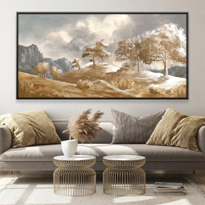 Breeze Over the Bluffs Canvas Art 20 x 10in / Canvas Clock Canvas