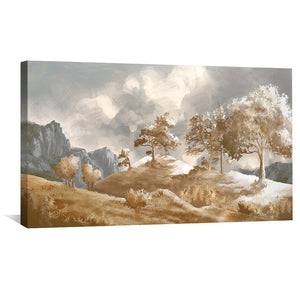 Breeze Over the Bluffs Canvas Art Clock Canvas