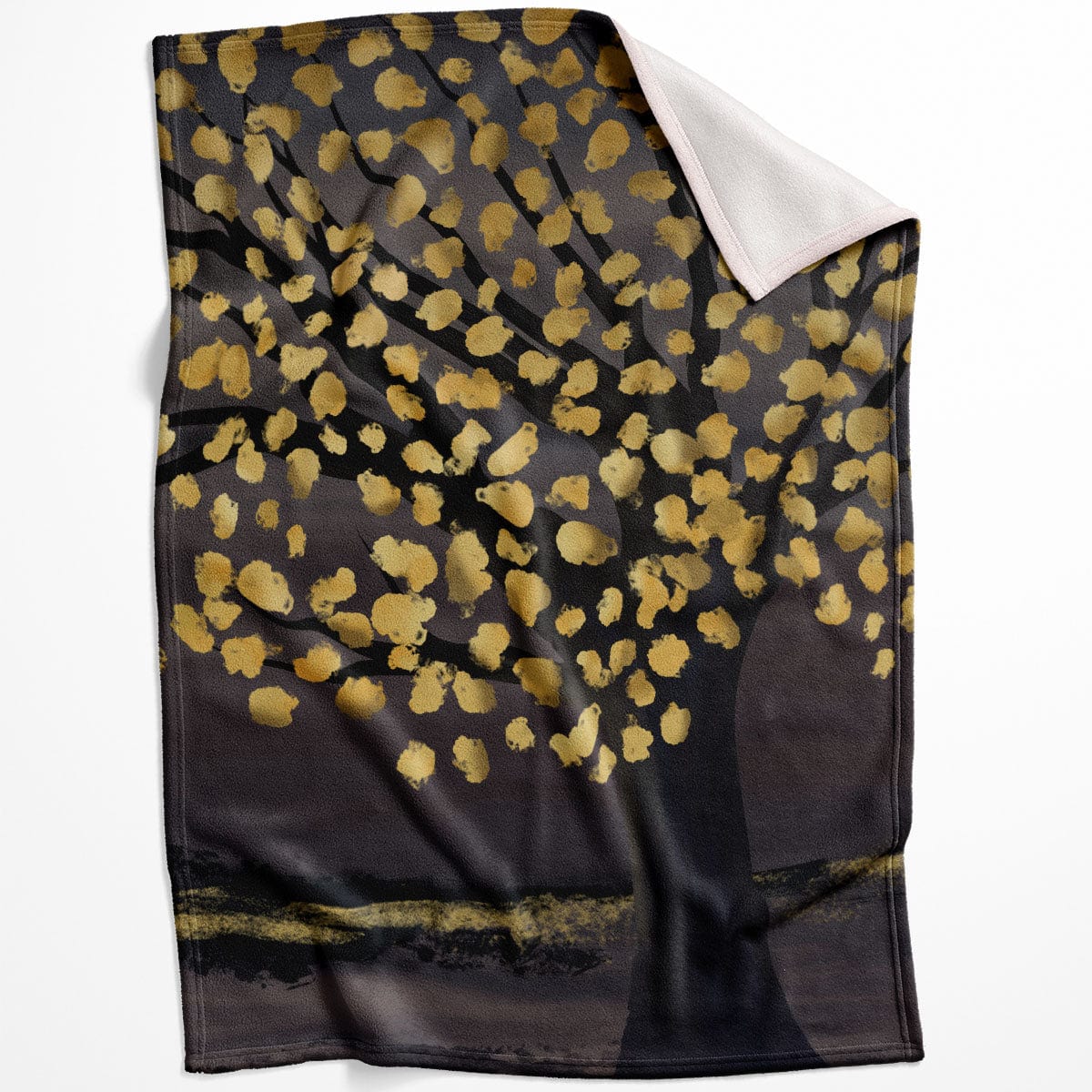 Brightened Leaves Blanket Blanket 75 x 100cm Clock Canvas