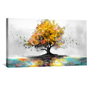 Brilliance Canopy Canvas Art Clock Canvas