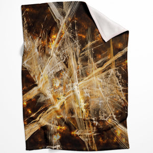 Bronze Tone Divide Blanket Blanket 75 x 100cm Clock Canvas