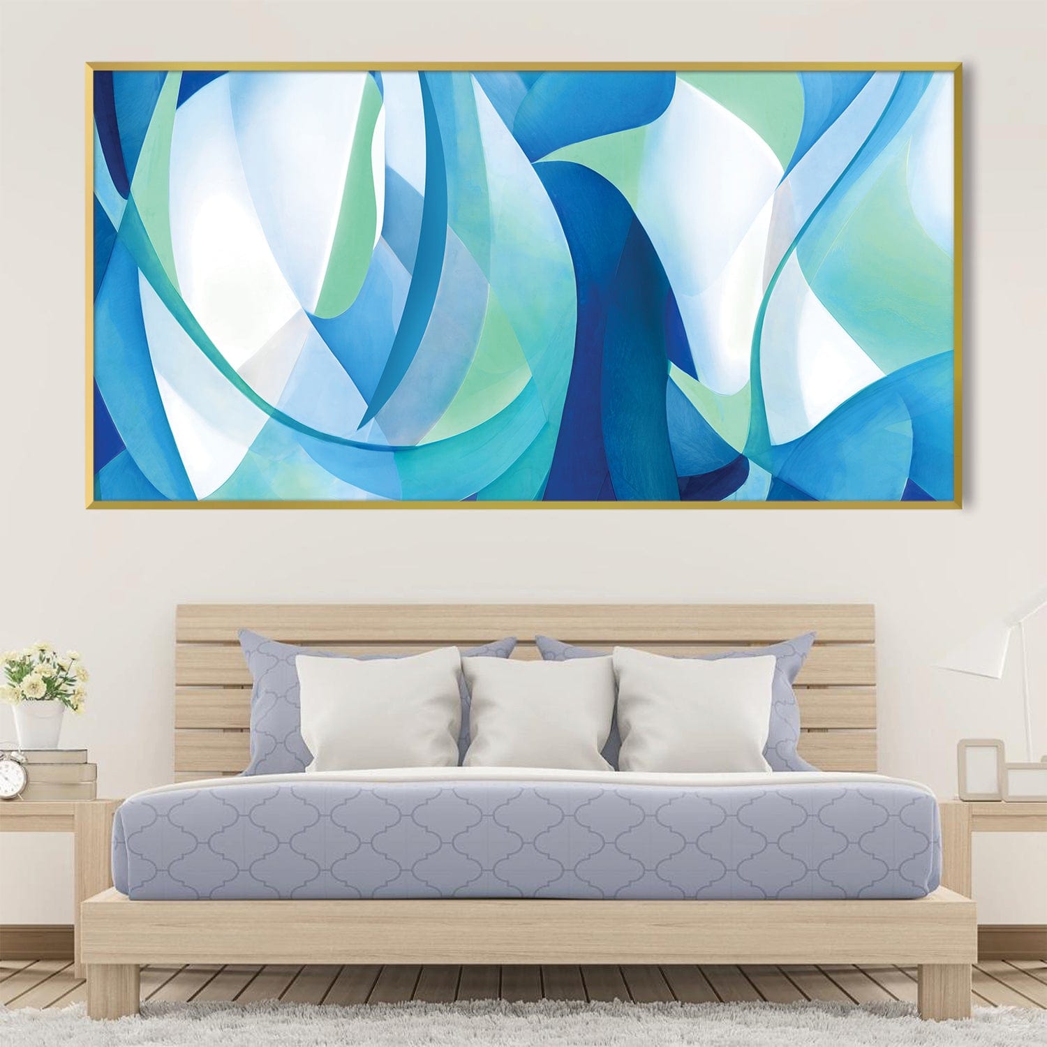 Brush Dimension Canvas Art Clock Canvas