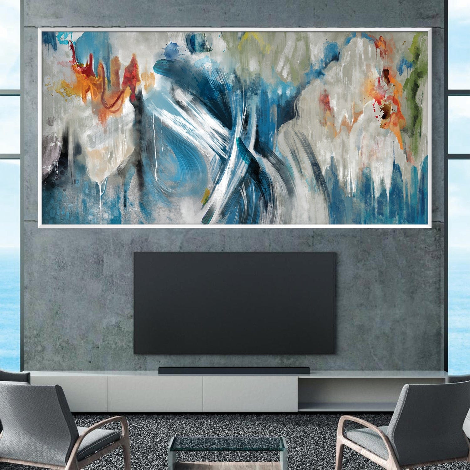 Brush of the Artist Canvas Art Clock Canvas