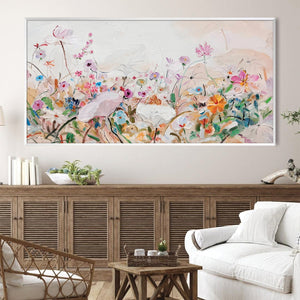 Brush Stroke Eden Canvas Art Clock Canvas