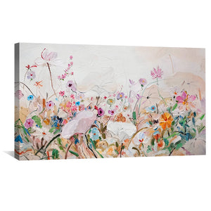 Brush Stroke Eden Canvas Art Clock Canvas