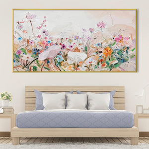 Brush Stroke Eden Canvas Art Clock Canvas