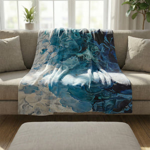 Brushed Ethereal Blanket Blanket Clock Canvas