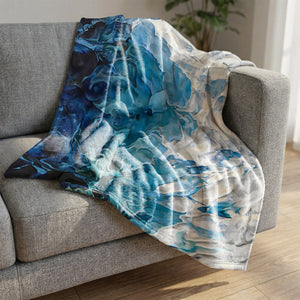 Brushed Ethereal Blanket Blanket Clock Canvas