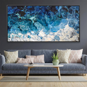 Brushed Ethereal Canvas Art Clock Canvas