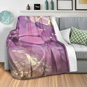 Brushed Petal A Blanket Blanket Clock Canvas