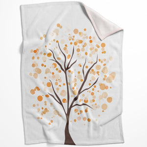 Bubble Trees A Blanket Blanket 75 x 100cm Clock Canvas
