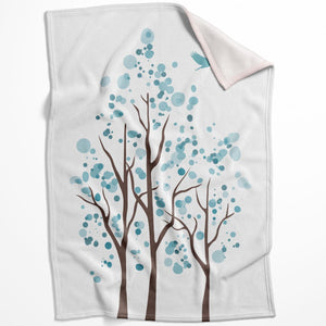 Bubble Trees B Blanket Blanket 75 x 100cm Clock Canvas