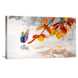 Butterfly Ballet Canvas Art Clock Canvas