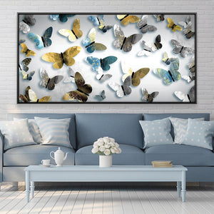 Butterfly Gallery Canvas Art Clock Canvas