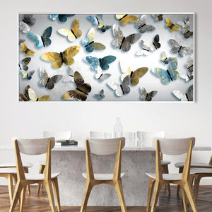 Butterfly Gallery Canvas Art Clock Canvas