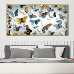 Butterfly Gallery Canvas Art Clock Canvas
