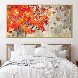 Butterfly Wisp Canvas Art Clock Canvas