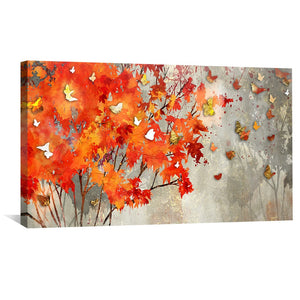 Butterfly Wisp Canvas Art Clock Canvas
