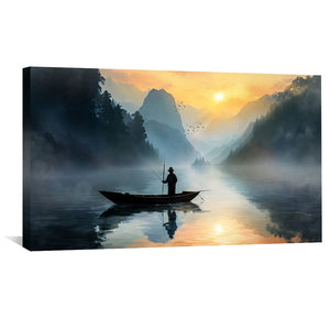 Calm Rides Canvas Art Clock Canvas