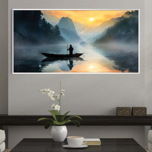 Calm Rides Canvas Art Clock Canvas