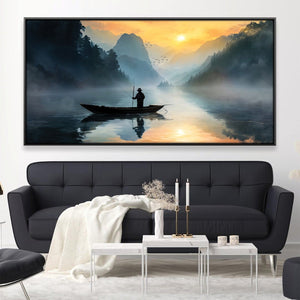 Calm Rides Canvas Art Clock Canvas