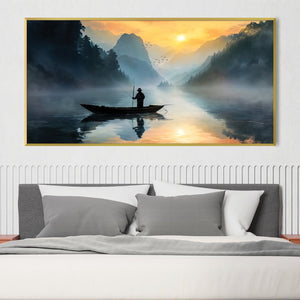 Calm Rides Canvas Art Clock Canvas