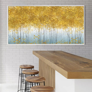Canopy Of Yellow Canvas Art Clock Canvas