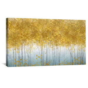 Canopy Of Yellow Canvas Art Clock Canvas