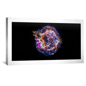Cassiopea A Canvas Art Clock Canvas