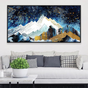 Celestial Ascent Canvas Art 50 x 25cm / Rolled Prints Clock Canvas