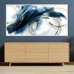 Cerulean Dreams Canvas Art Clock Canvas